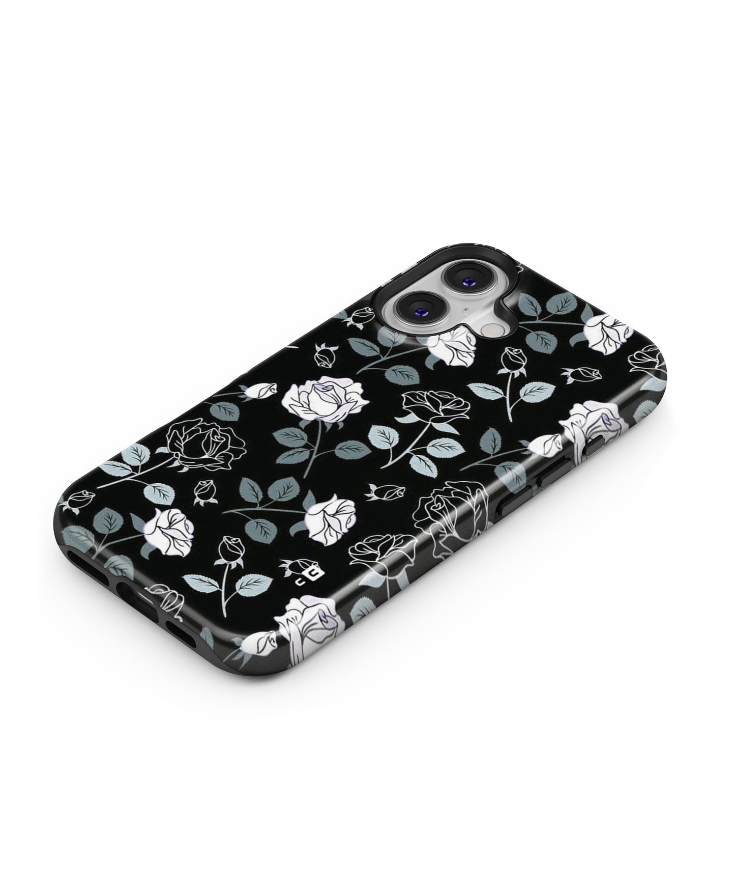 Black Artsy Bloom MagSafe Bumper Case