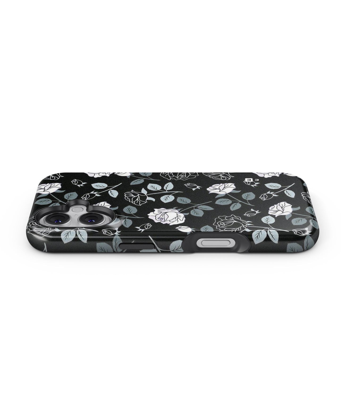 Black Artsy Bloom MagSafe Bumper Case