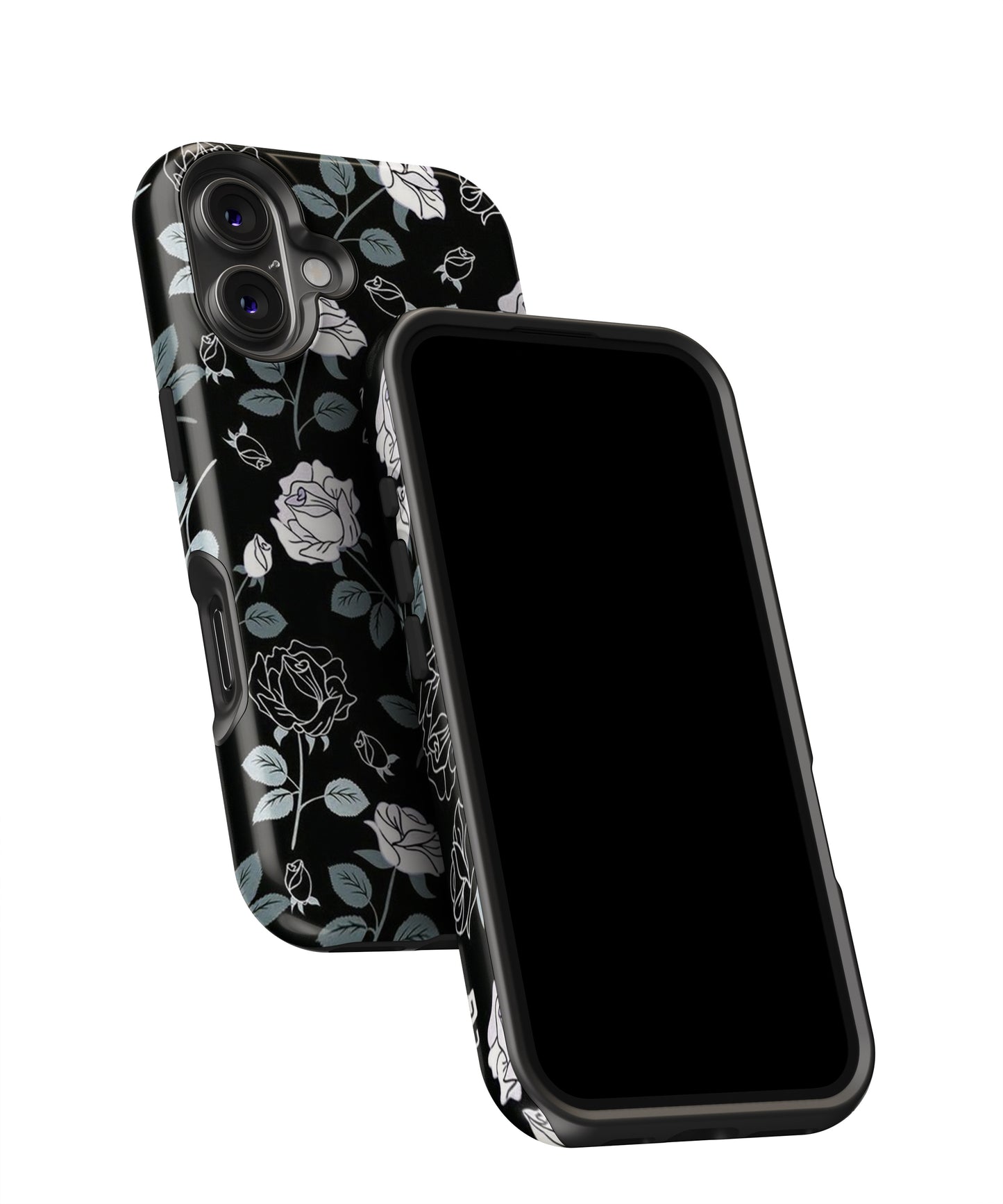Black Artsy Bloom MagSafe Bumper Case