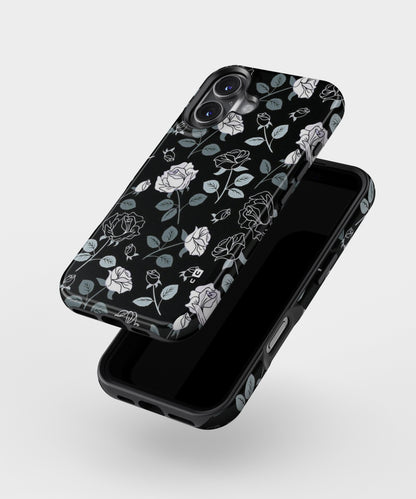 Black Artsy Bloom MagSafe Bumper Case