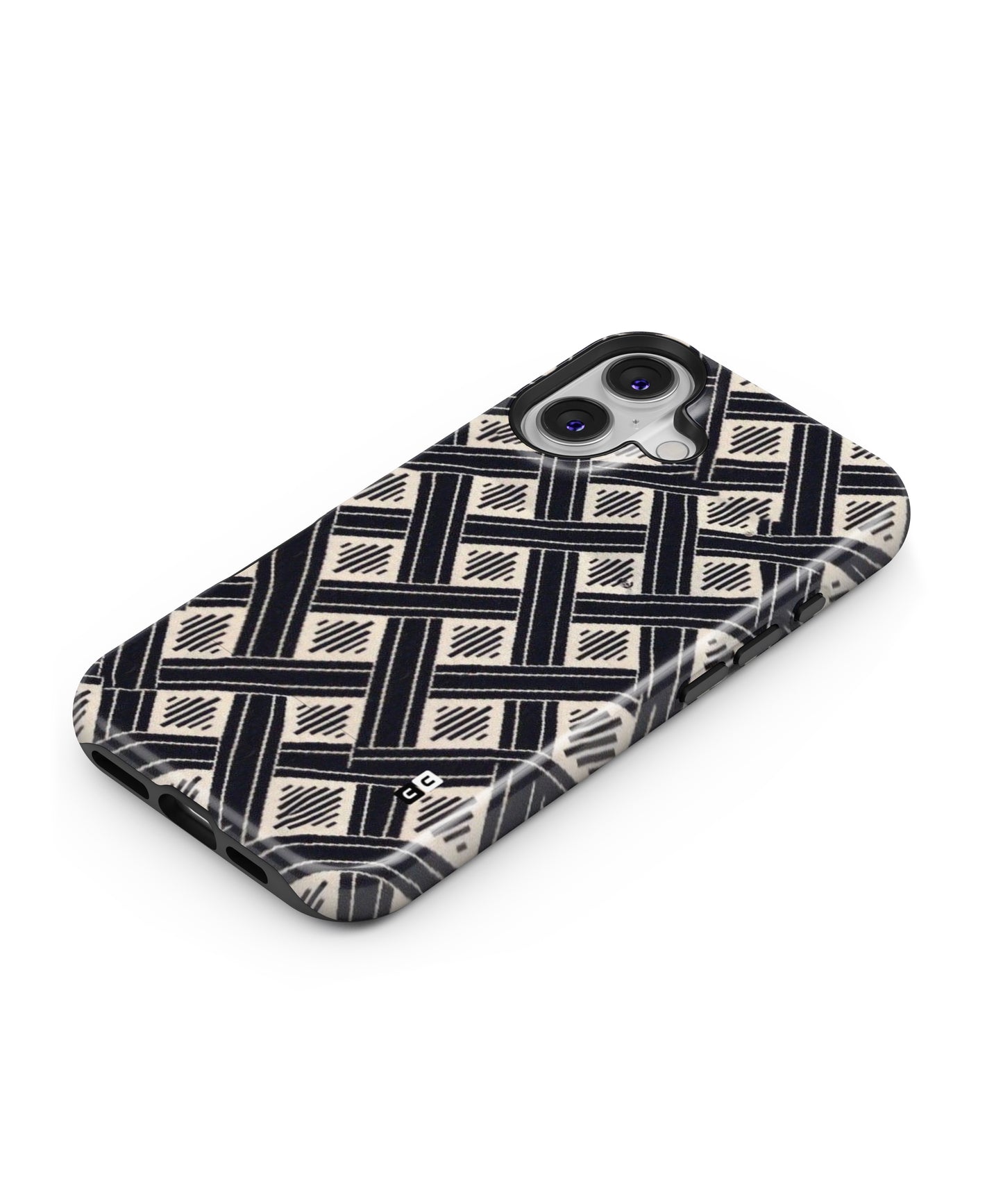 Black Beige Criscros MagSafe Bumper Case