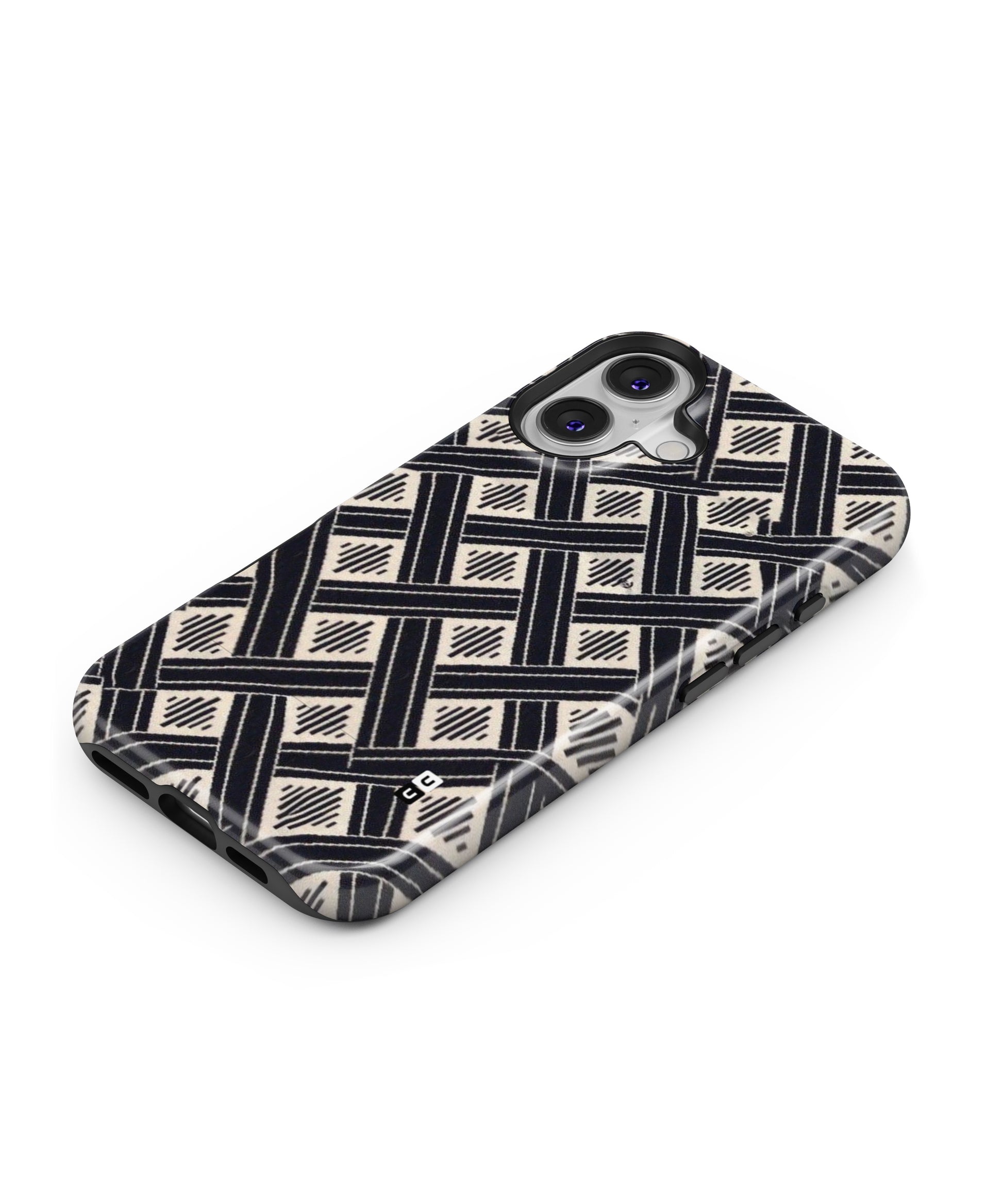 Black Beige Criscros MagSafe Bumper Case