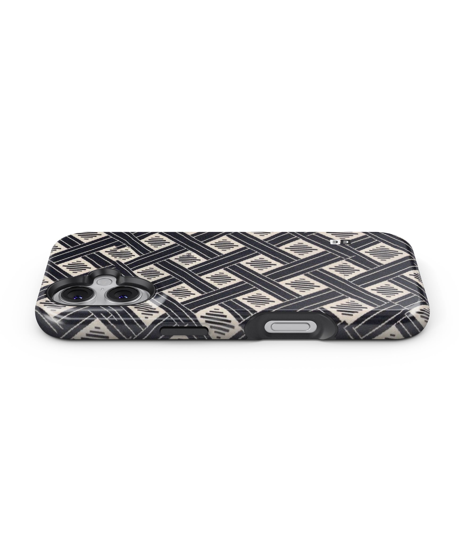 Black Beige Criscros MagSafe Bumper Case