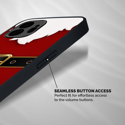Black Belt Design Shockproof Hybrid Protection (Metal + TPU) Back Case Cover
