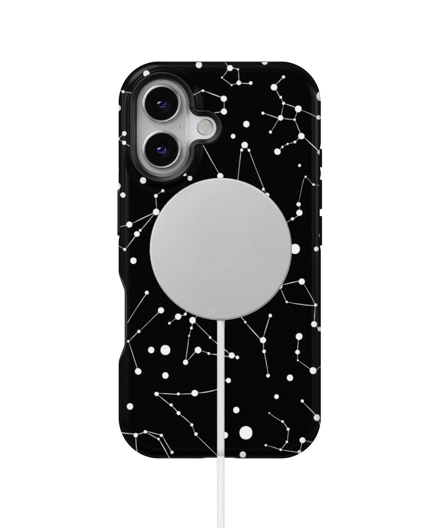 Black Constellation Pattern MagSafe Bumper Case