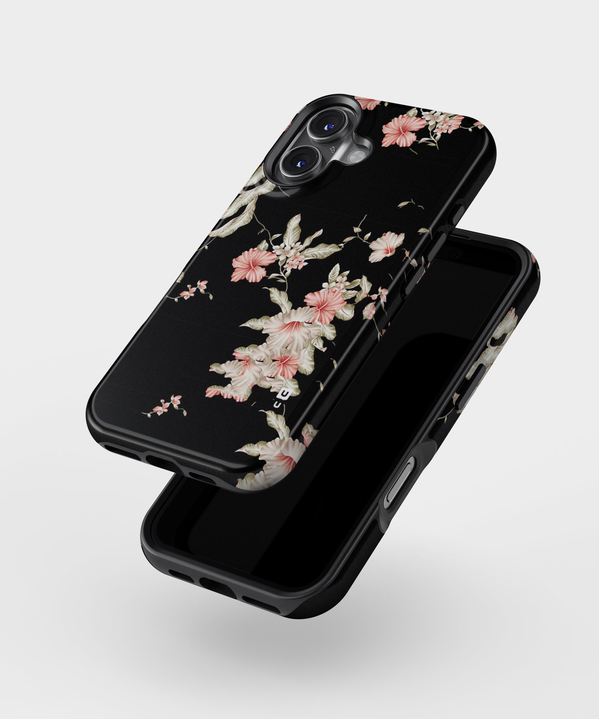 Black Floral MagSafe Bumper Case