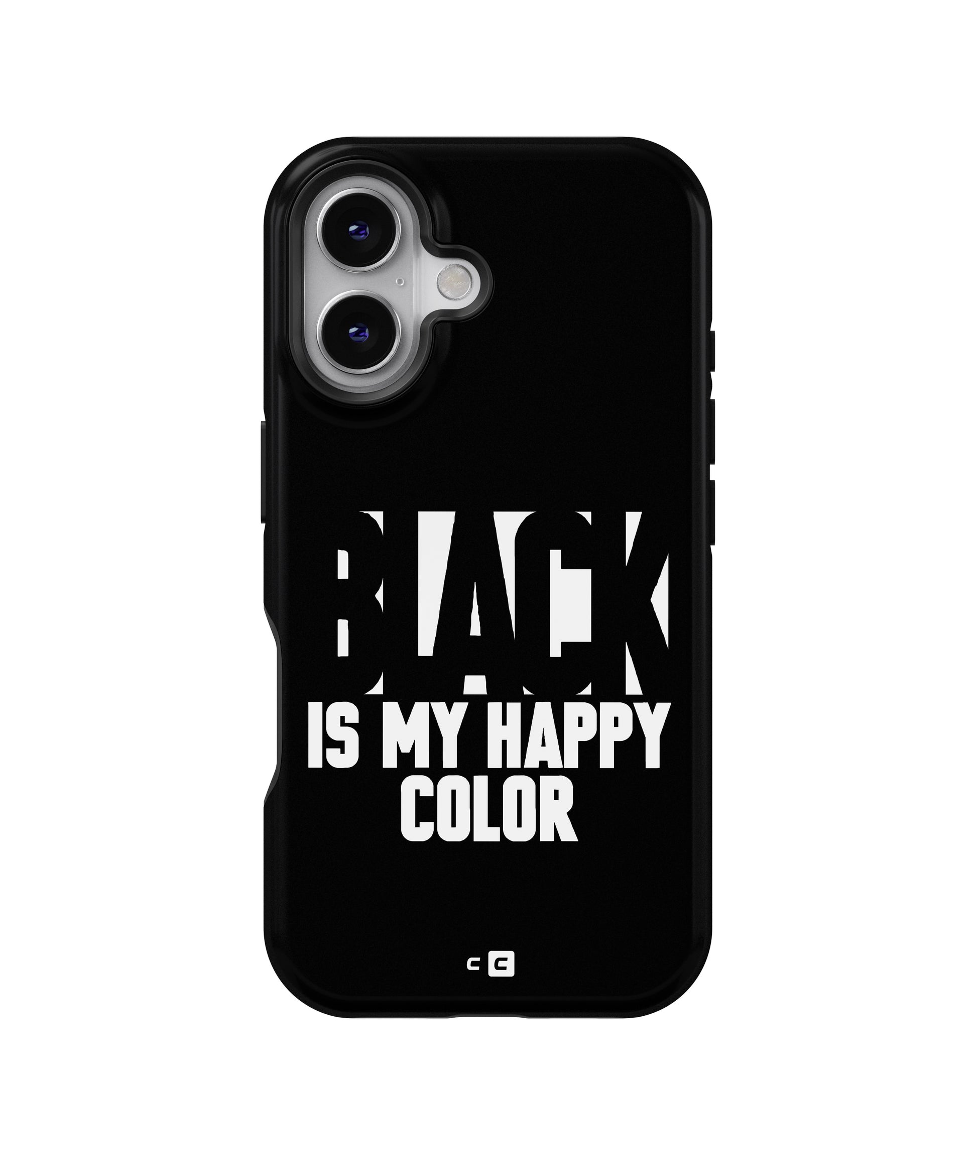 Black My Happy Color MagSafe Bumper Case