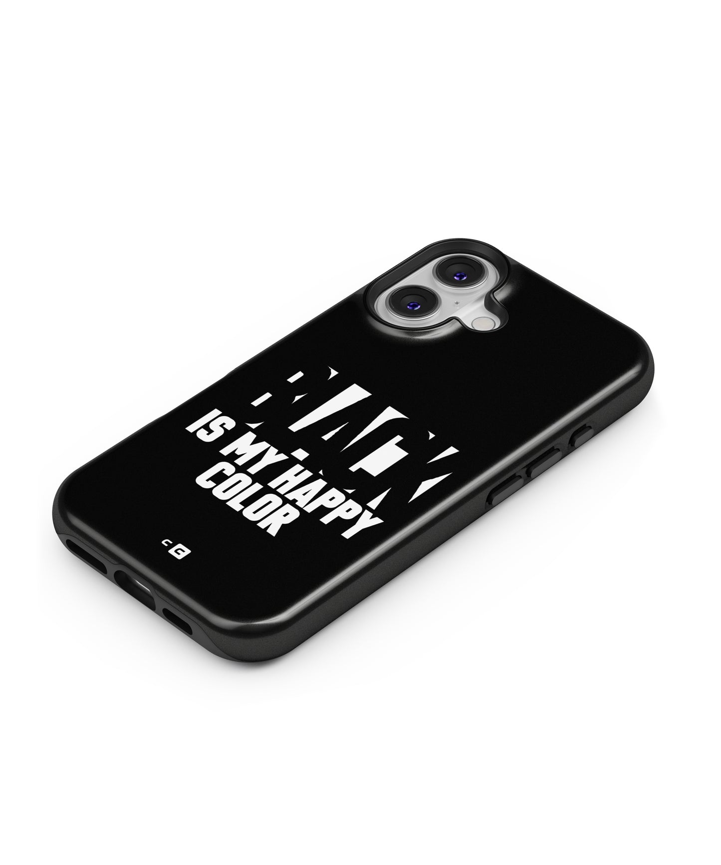 Black My Happy Color MagSafe Bumper Case