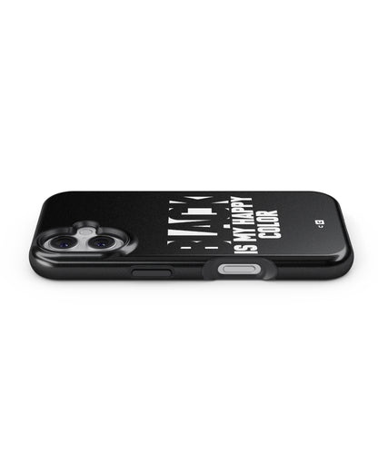 Black My Happy Color MagSafe Bumper Case