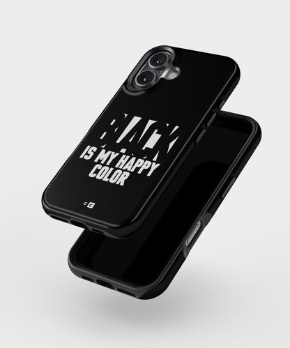 Black My Happy Color MagSafe Bumper Case
