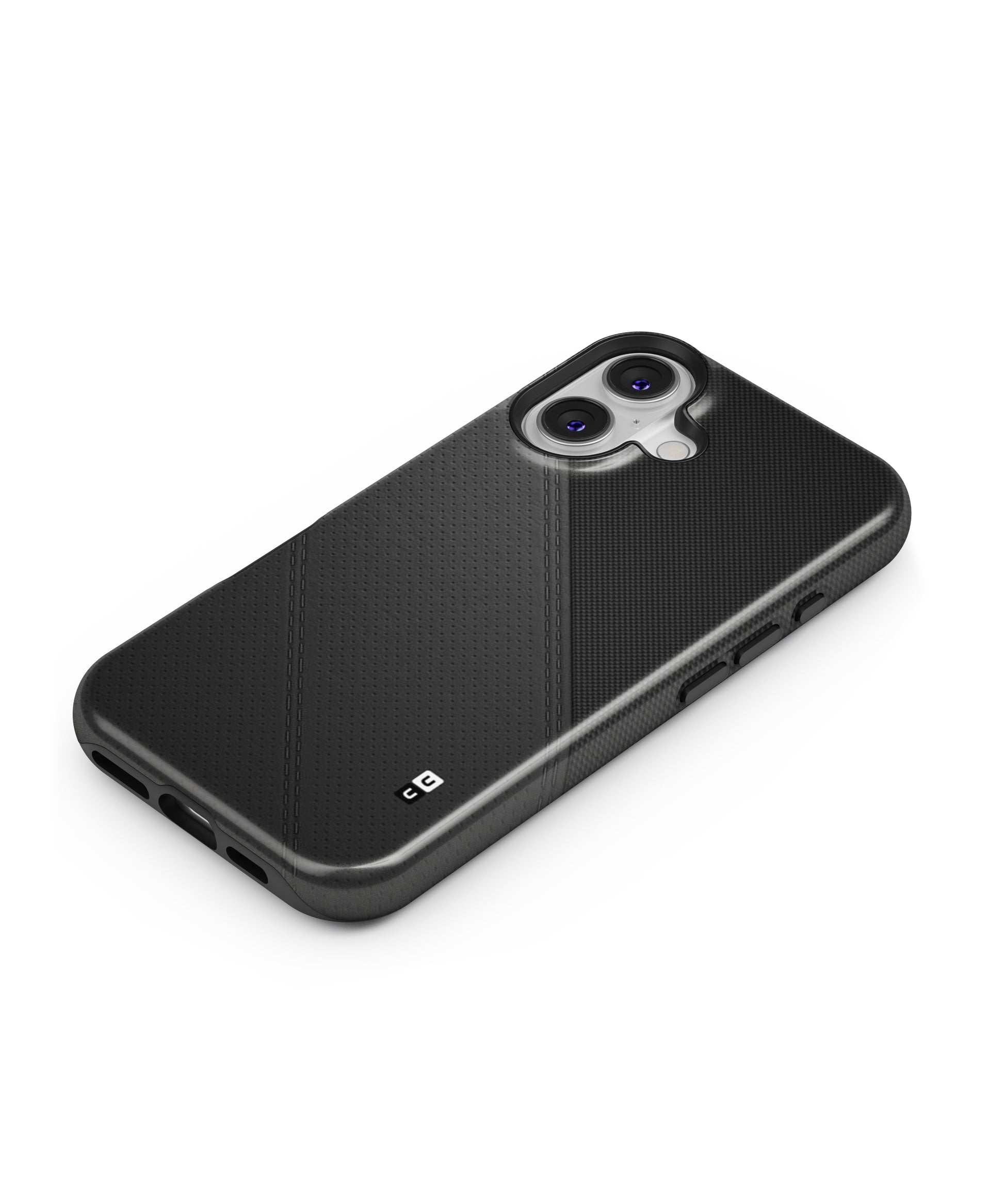 Black Polka Stripe MagSafe Bumper Case