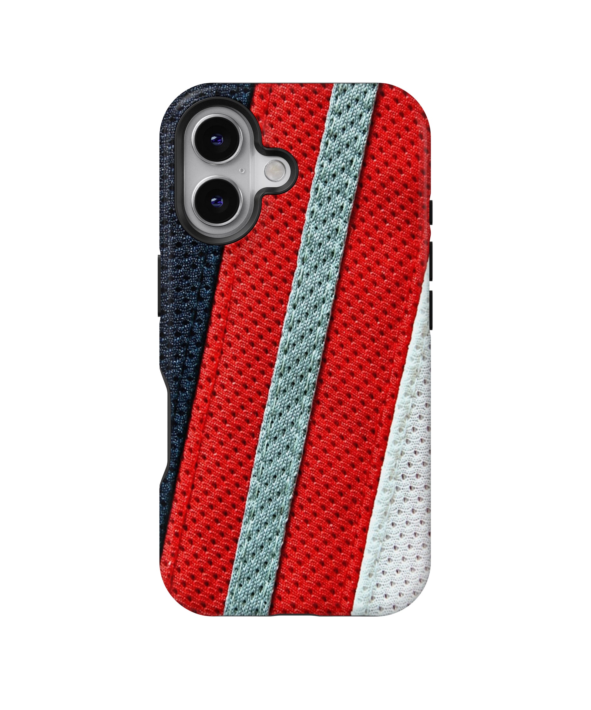 Black Red Grey Stripes MagSafe Bumper Case