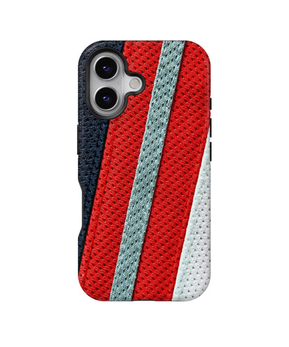 Black Red Grey Stripes MagSafe Bumper Case