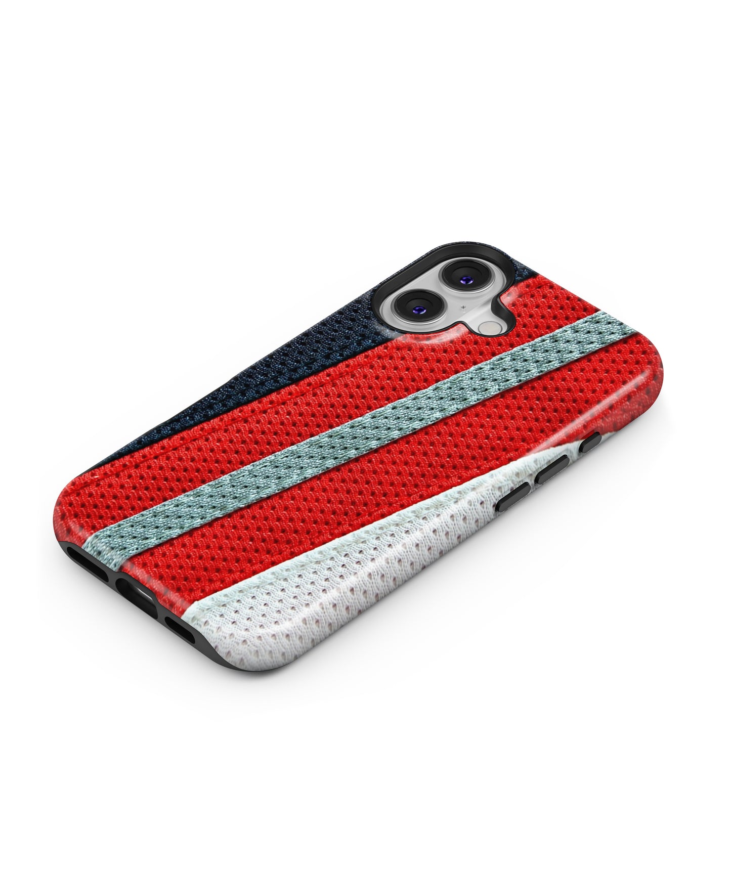 Black Red Grey Stripes MagSafe Bumper Case
