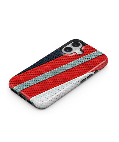Black Red Grey Stripes MagSafe Bumper Case