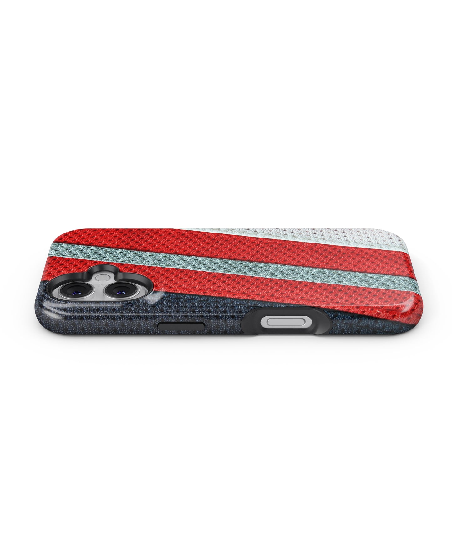 Black Red Grey Stripes MagSafe Bumper Case