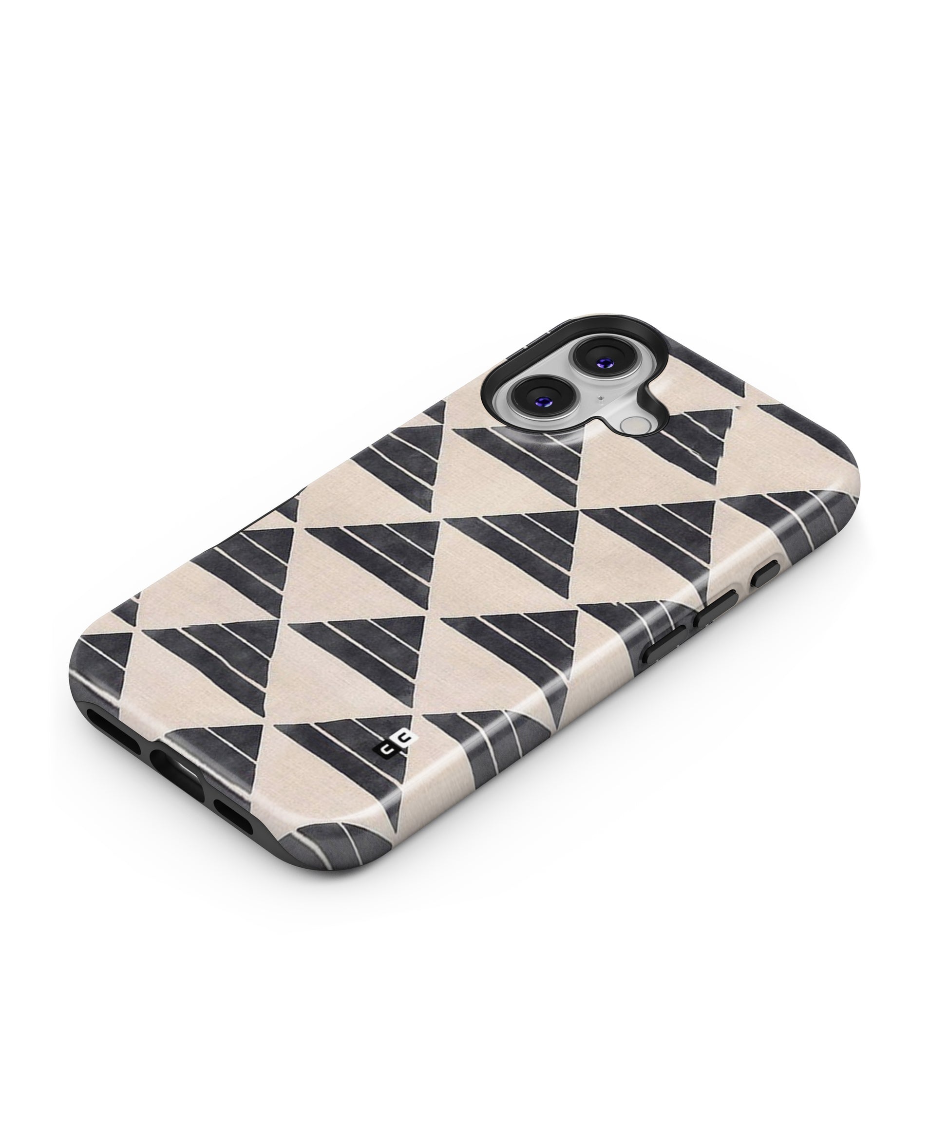 Black Slant Triangles MagSafe Bumper Case