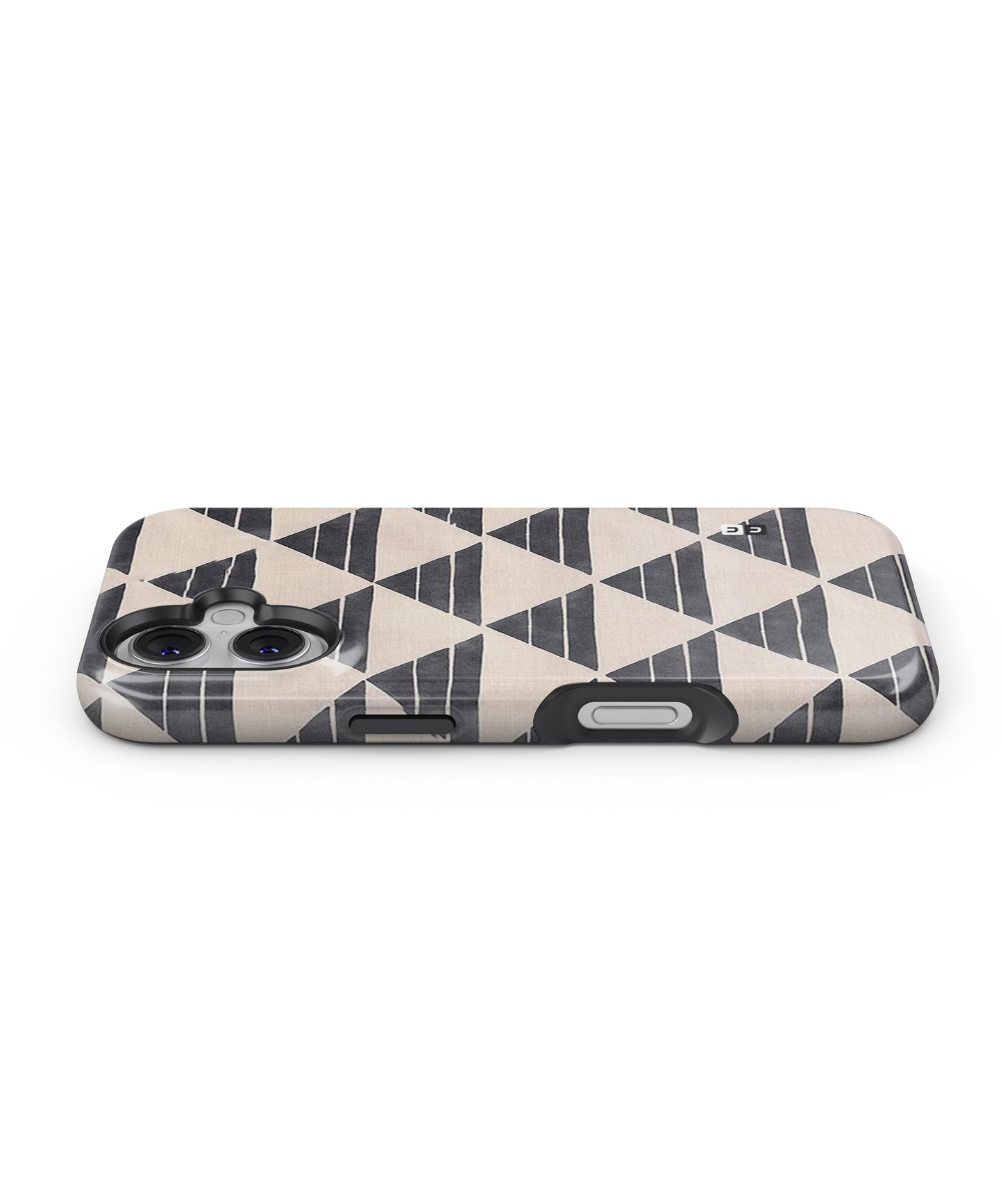 Black Slant Triangles MagSafe Bumper Case