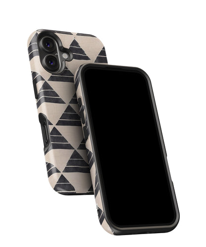 Black Slant Triangles MagSafe Bumper Case
