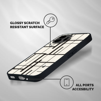 Black Unsymmetry Shockproof Hybrid Protection (Metal + TPU) Back Case Cover