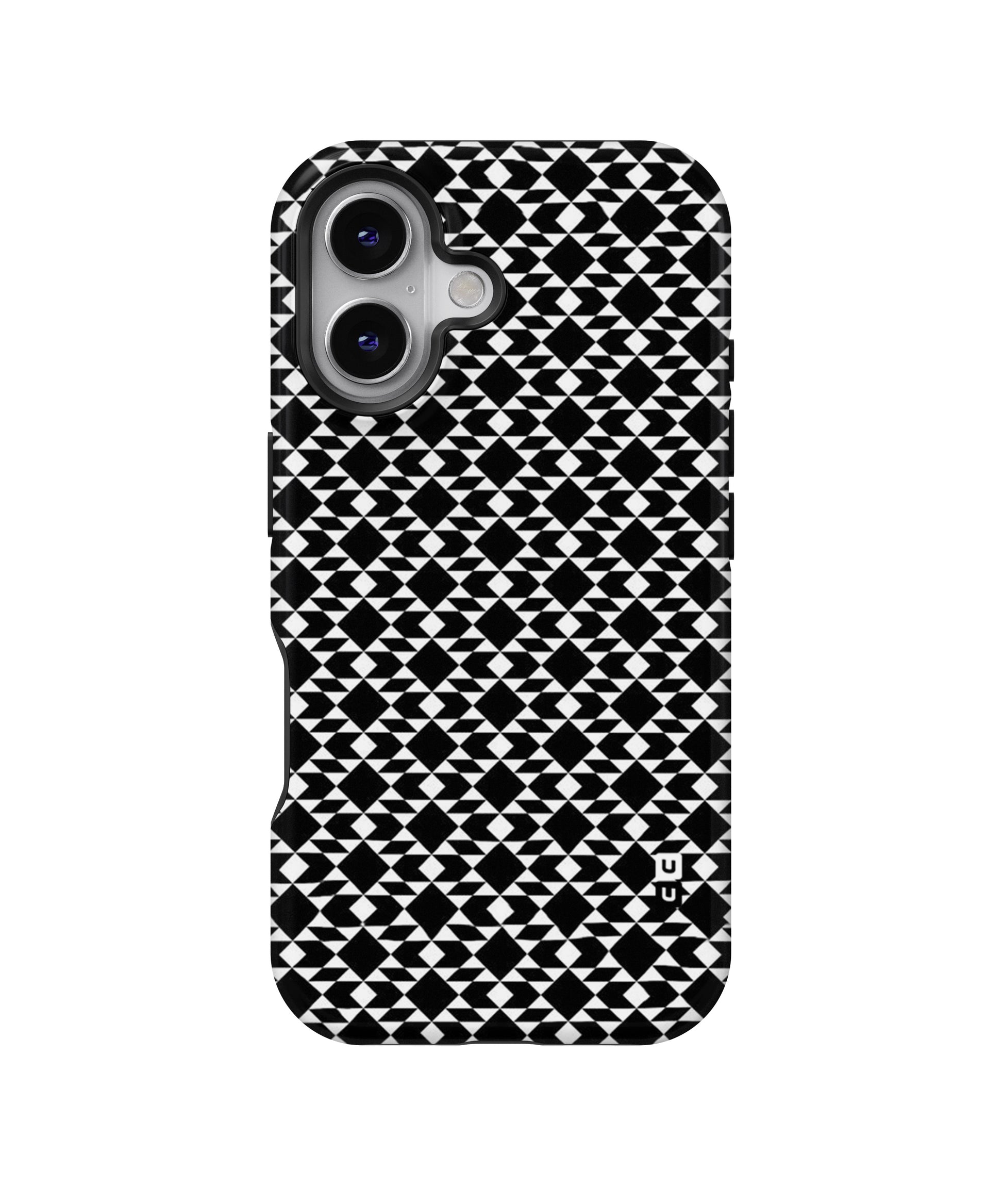 Black White Diamond Abstract MagSafe Bumper Case
