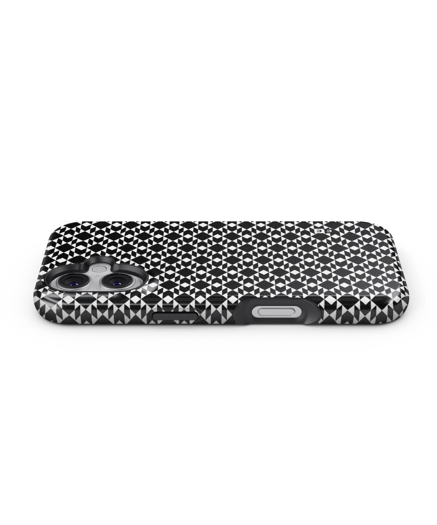 Black White Diamond Abstract MagSafe Bumper Case