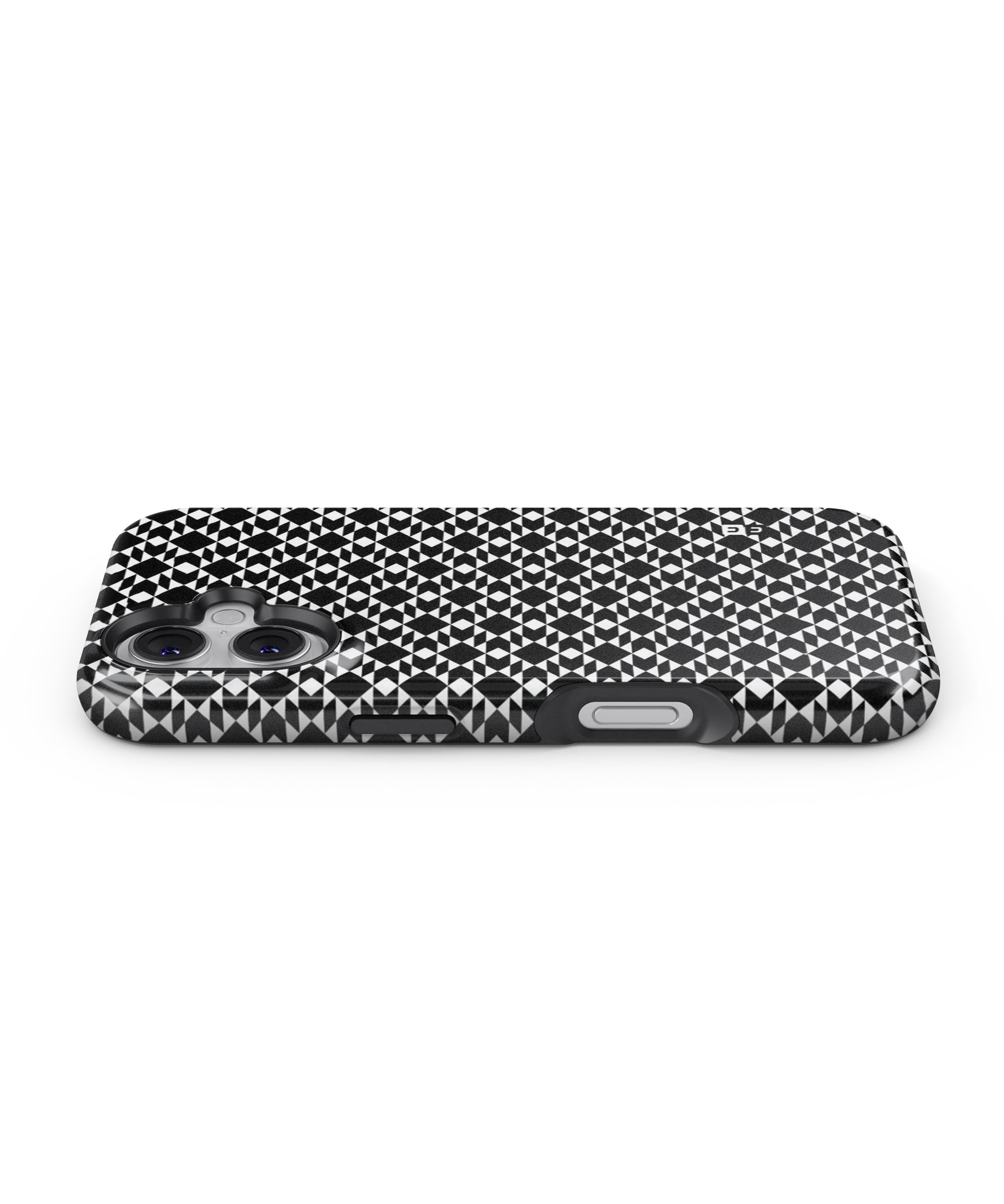 Black White Diamond Abstract MagSafe Bumper Case