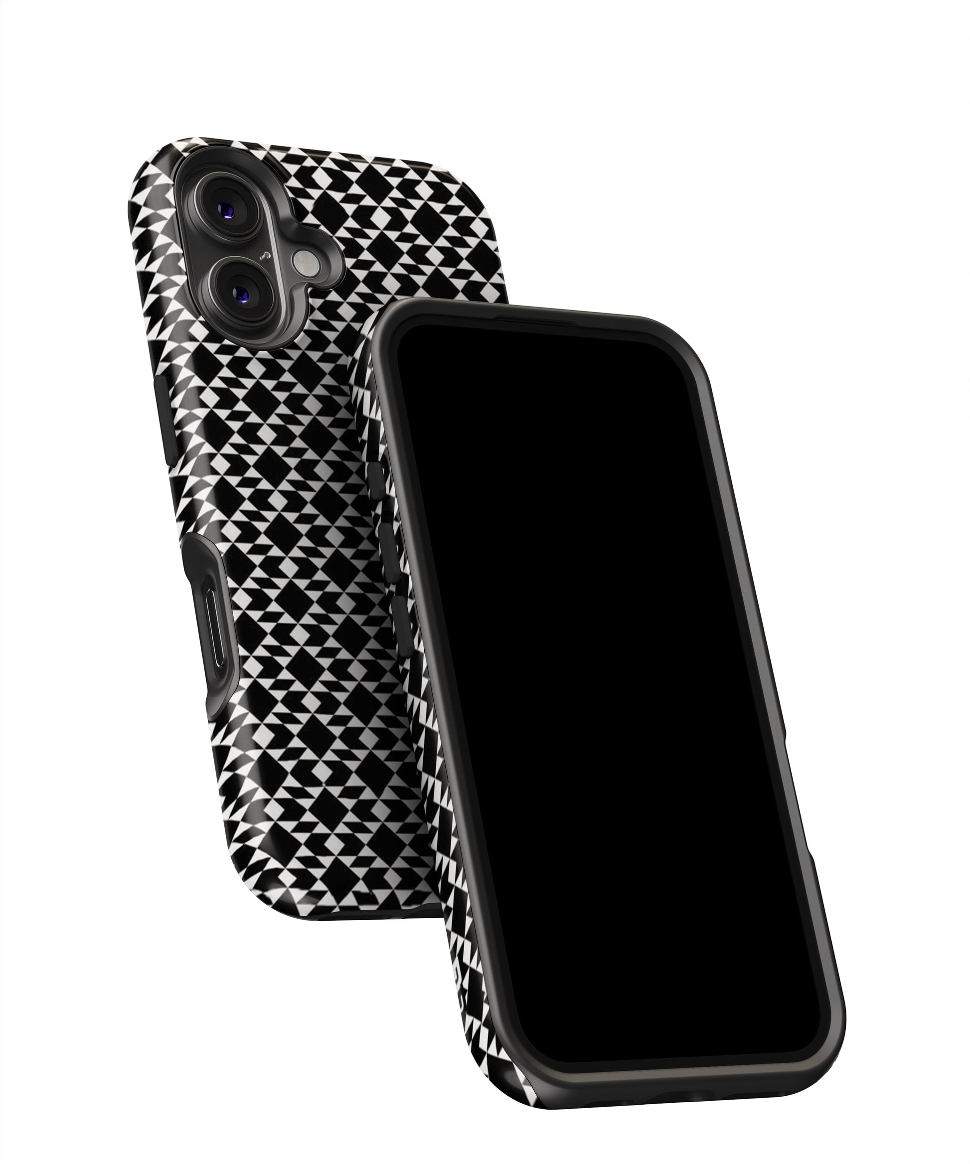 Black White Diamond Abstract MagSafe Bumper Case