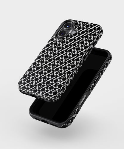 Black White Diamond Abstract MagSafe Bumper Case