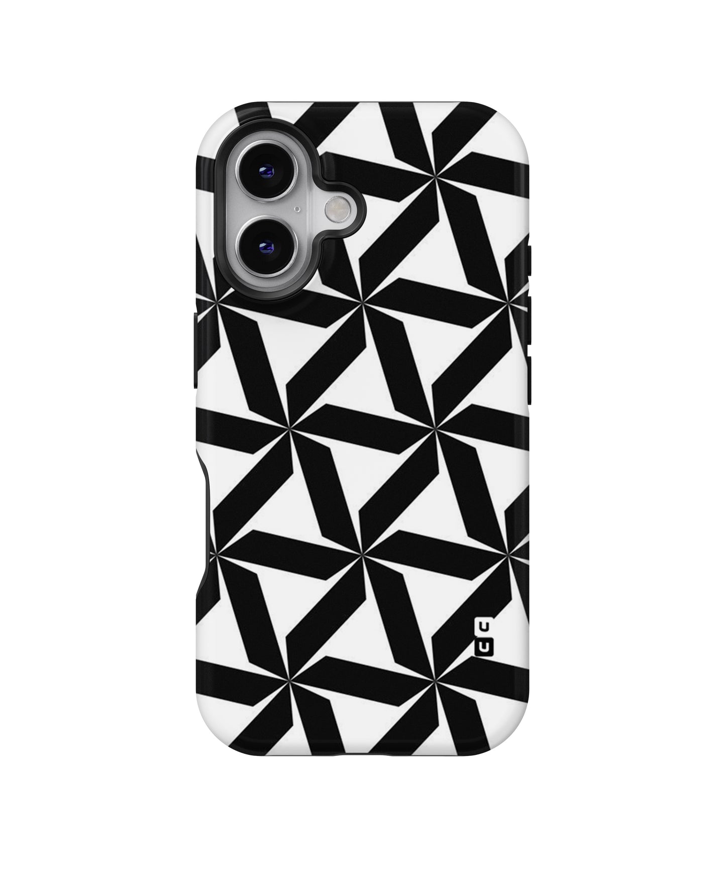 Black White Fan Design MagSafe Bumper Case