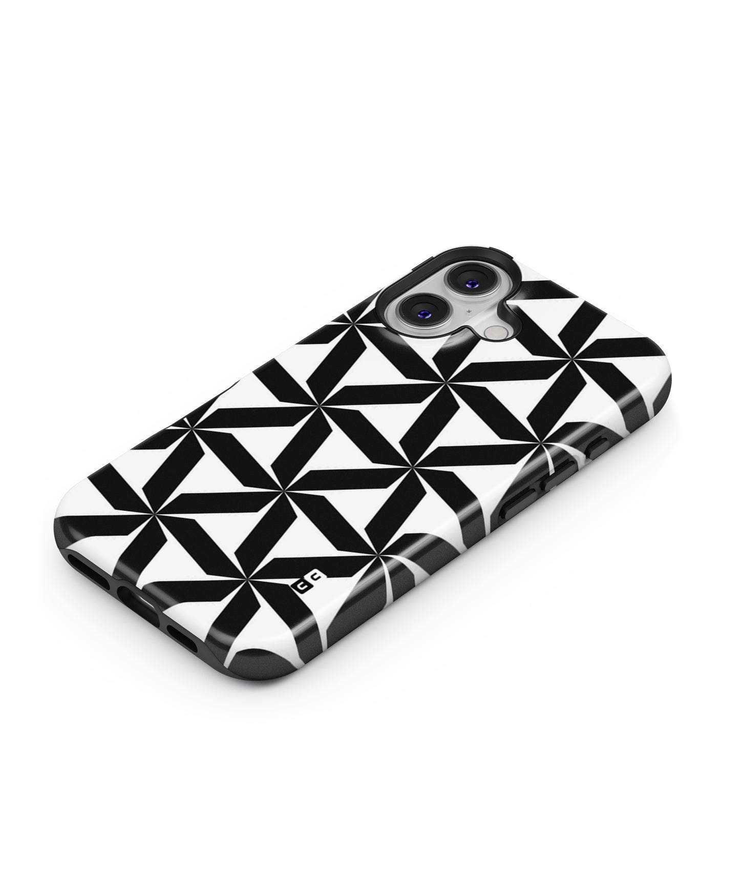 Black White Fan Design MagSafe Bumper Case