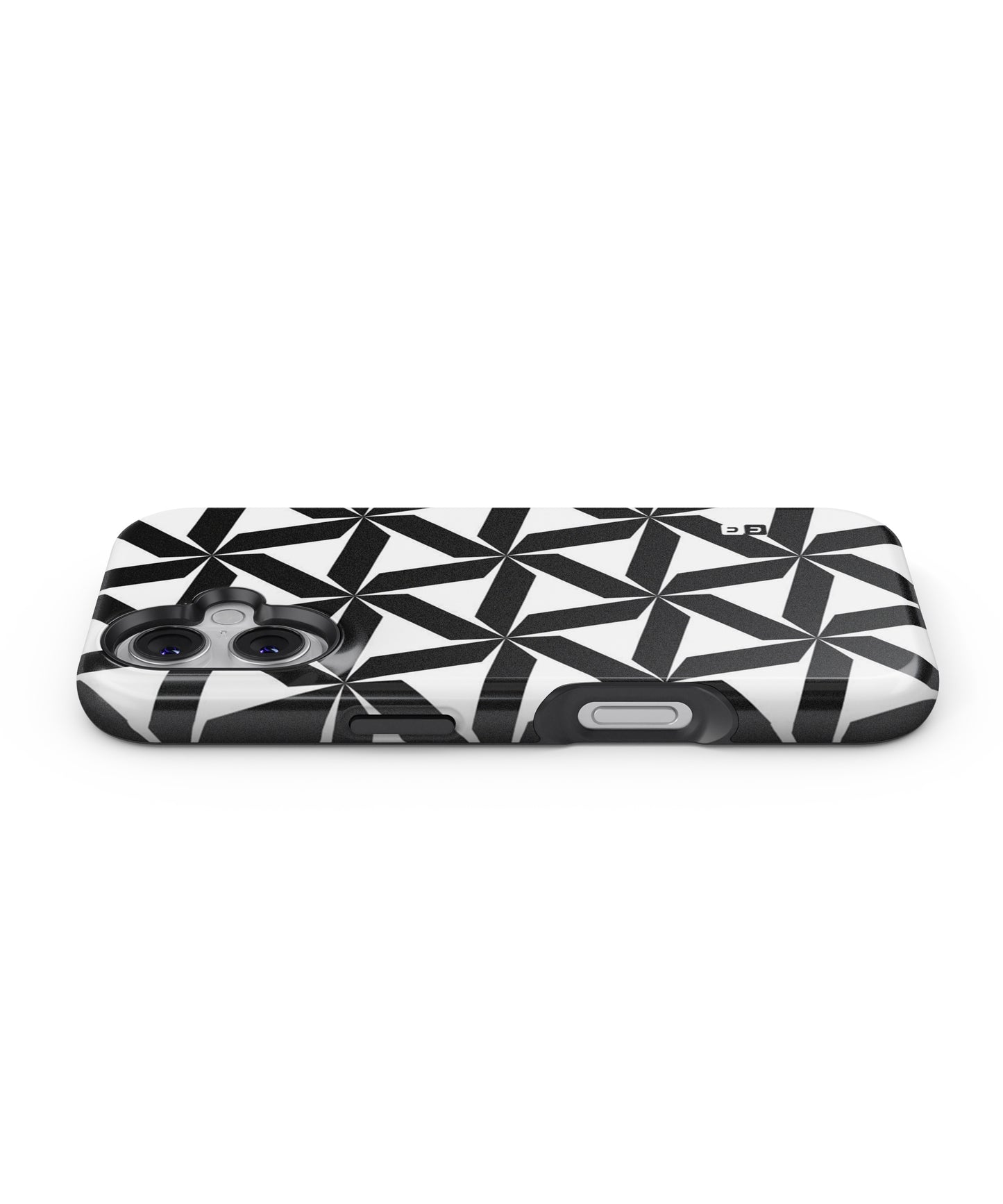 Black White Fan Design MagSafe Bumper Case
