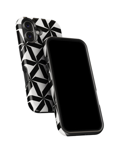 Black White Fan Design MagSafe Bumper Case
