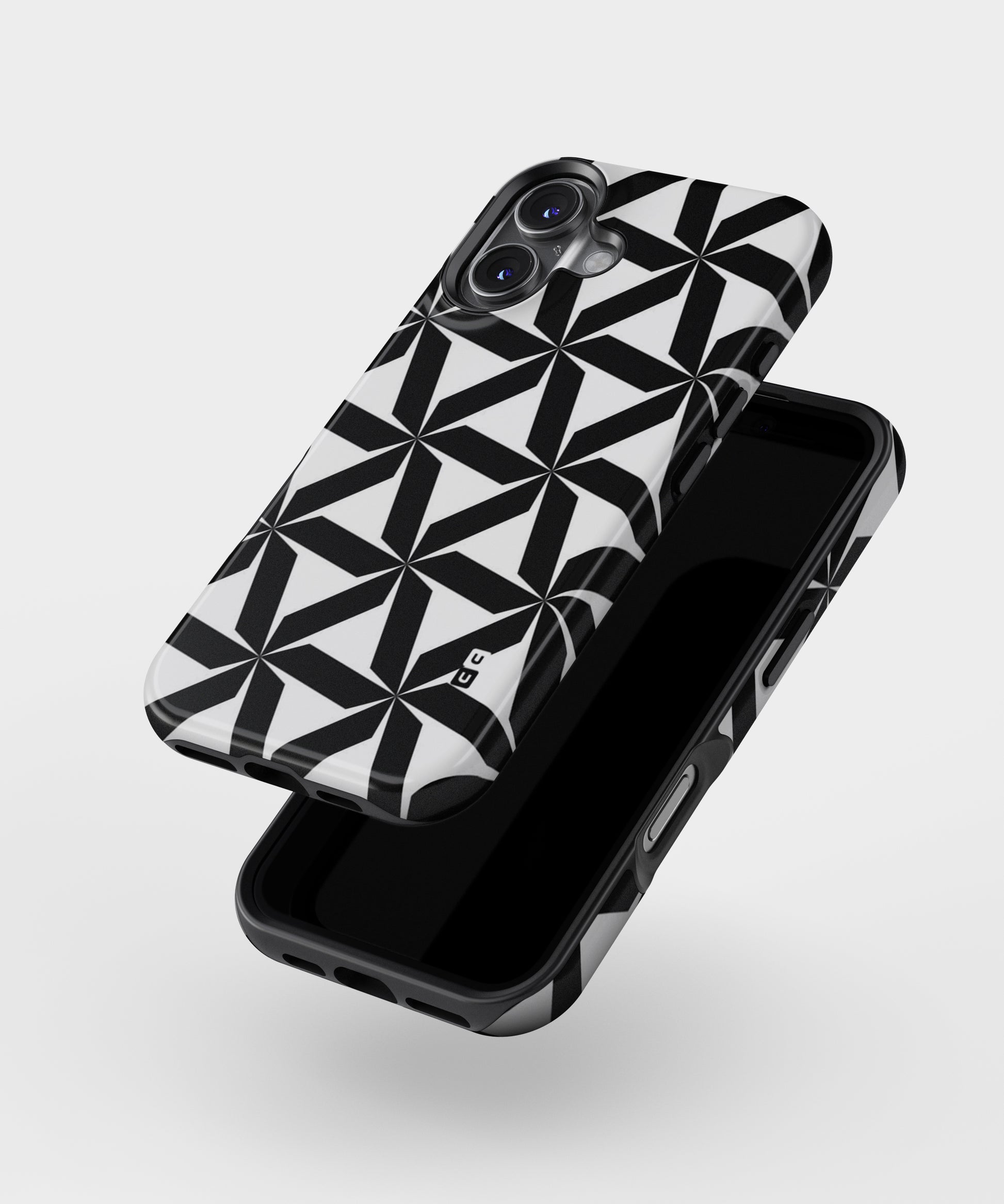 Black White Fan Design MagSafe Bumper Case
