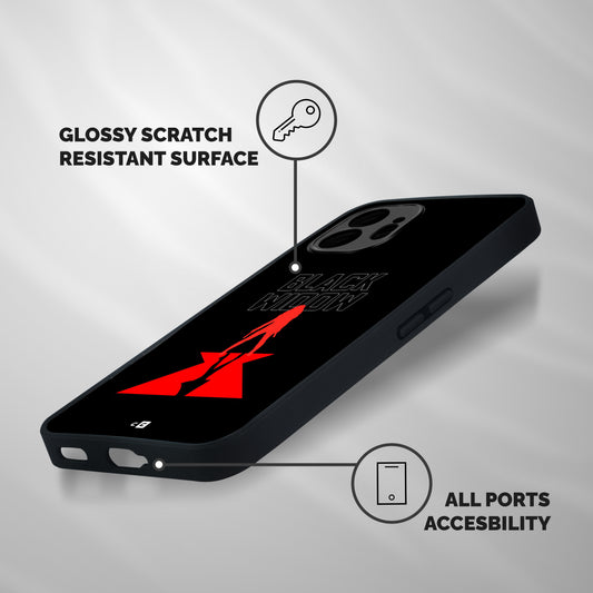 Black Widow Shockproof Hybrid Protection (Metal + TPU) Back Case Cover