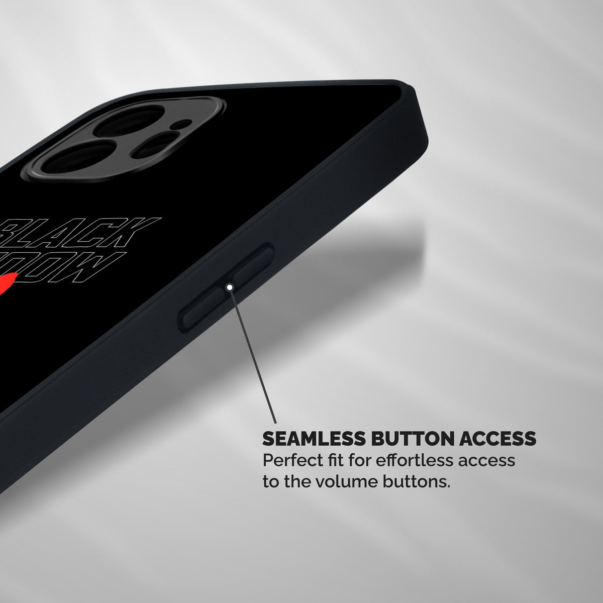 Black Widow Shockproof Hybrid Protection (Metal + TPU) Back Case Cover