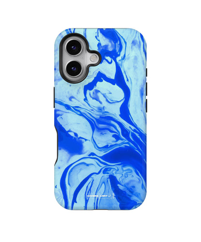 Blaze Blue Marble Texture MagSafe Bumper Case
