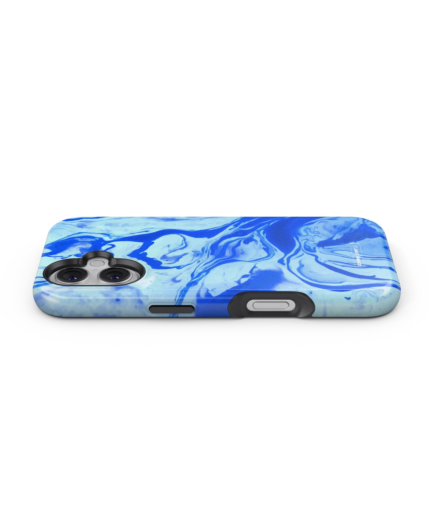 Blaze Blue Marble Texture MagSafe Bumper Case