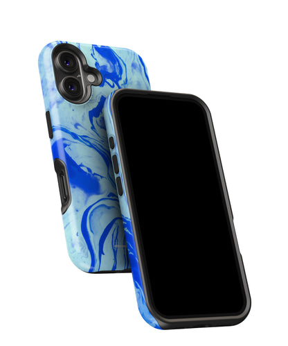 Blaze Blue Marble Texture MagSafe Bumper Case