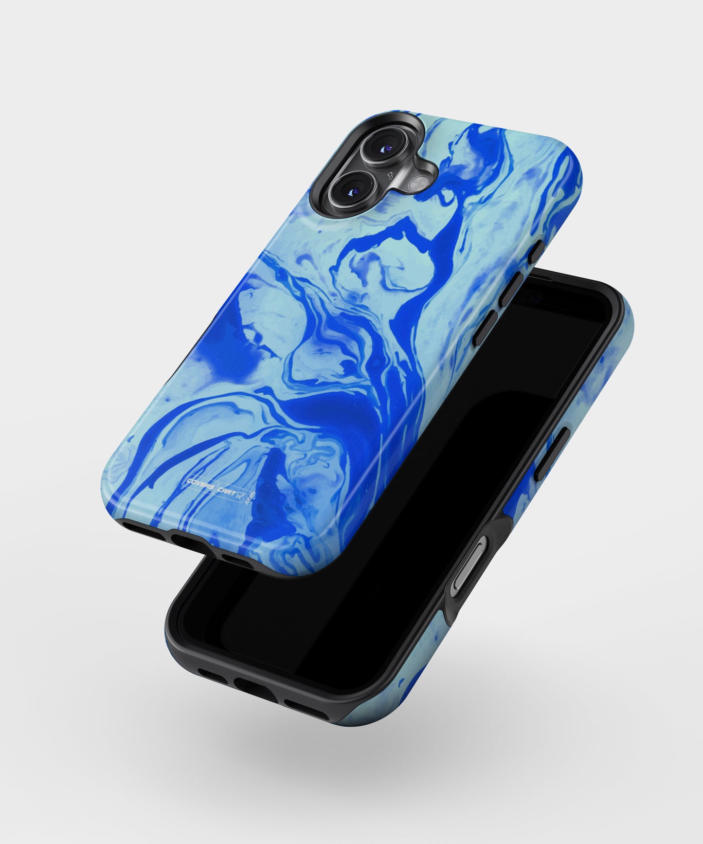 Blaze Blue Marble Texture MagSafe Bumper Case