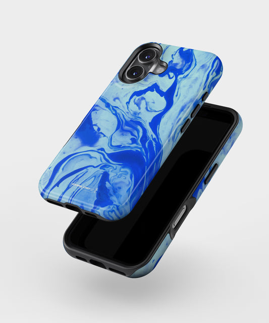 Blaze Blue Marble Texture MagSafe Bumper Case
