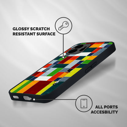 Block Color Design Shockproof Hybrid Protection (Metal + TPU) Back Case Cover