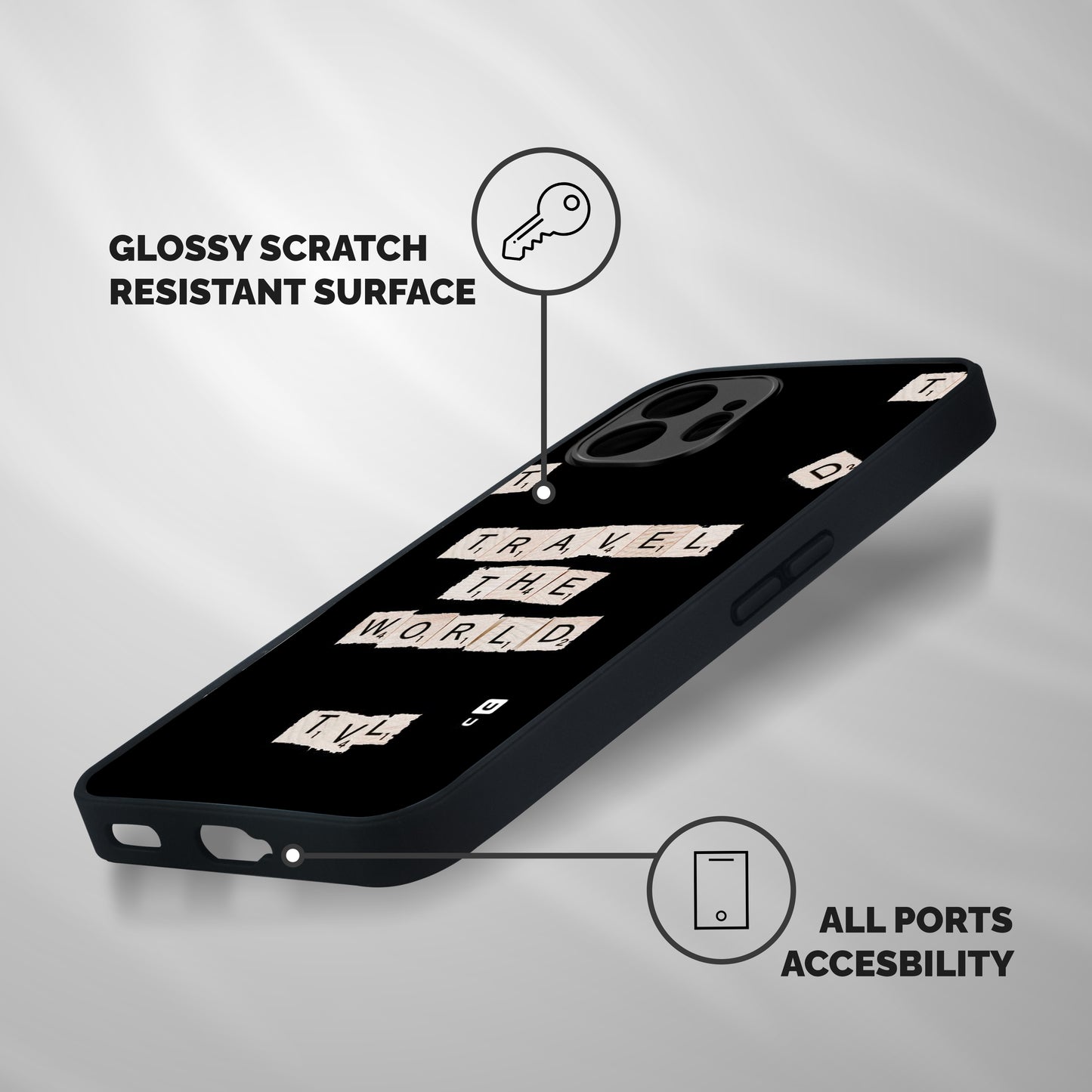 Blocks Travel Shockproof Hybrid Protection (Metal + TPU) Back Case Cover