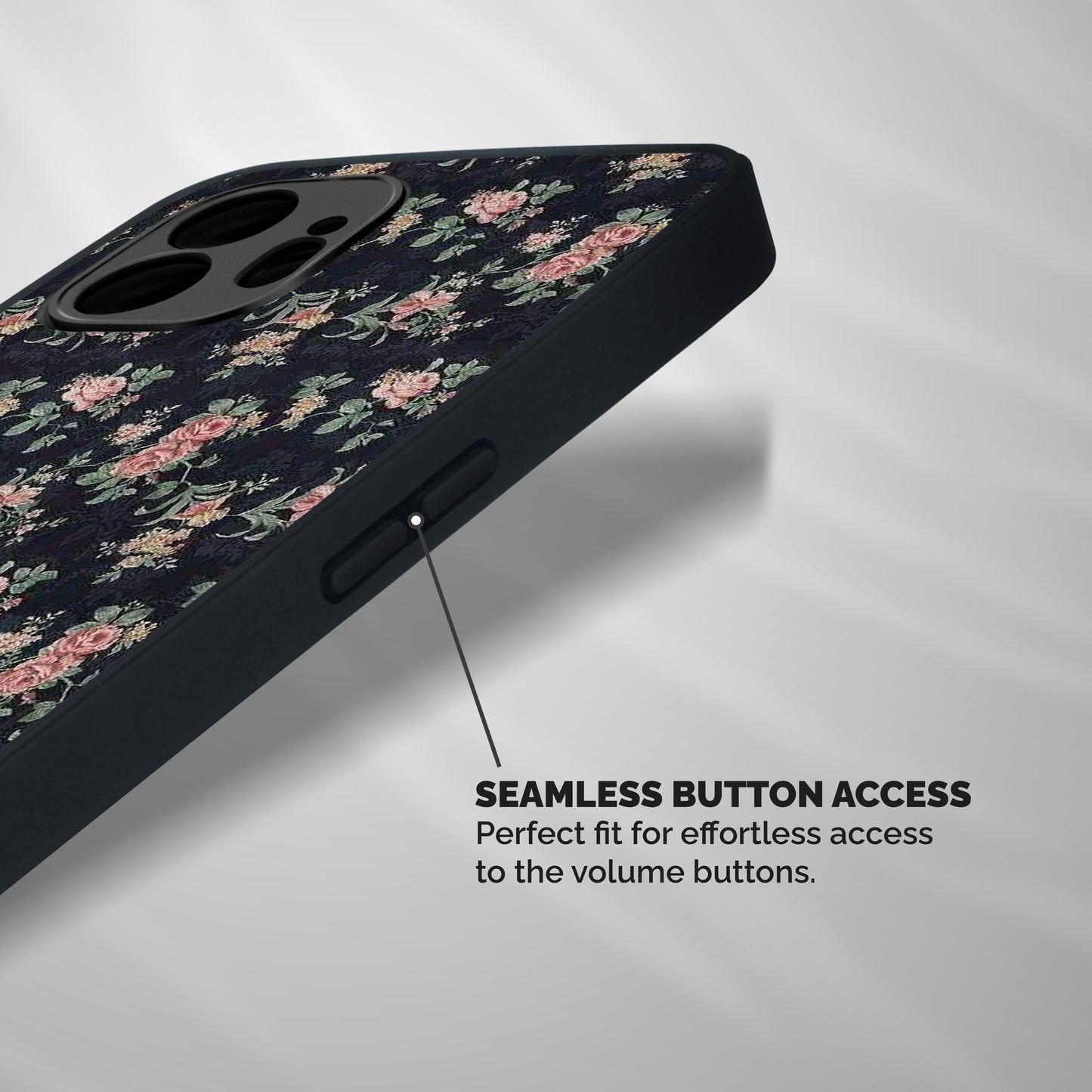 Bloom Black Shockproof Hybrid Protection (Metal + TPU) Back Case Cover