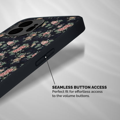 Bloom Black Shockproof Hybrid Protection (Metal + TPU) Back Case Cover