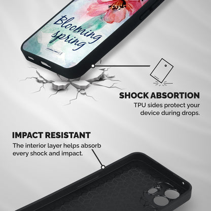 Blooming Spring Shockproof Hybrid Protection (Metal + TPU) Back Case Cover