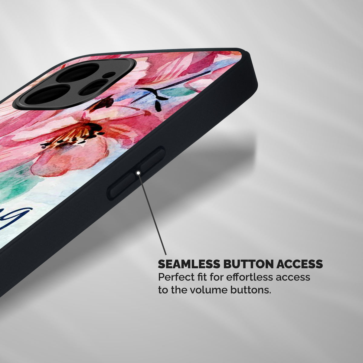 Blooming Spring Shockproof Hybrid Protection (Metal + TPU) Back Case Cover