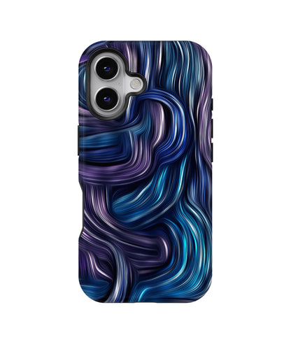 Blue and Purple Oil Paint MagSafe Bumper Case
