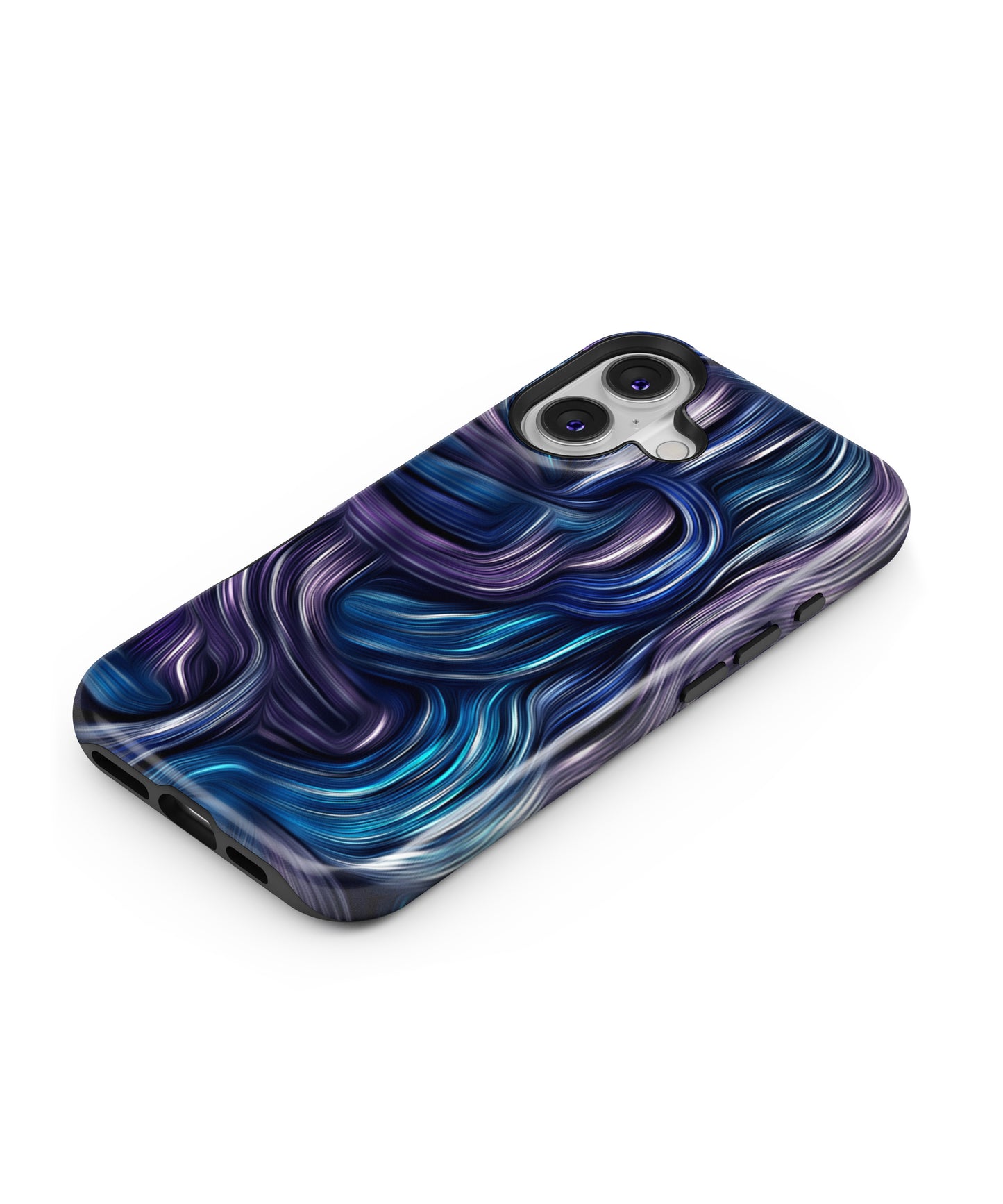 Blue and Purple Oil Paint MagSafe Bumper Case