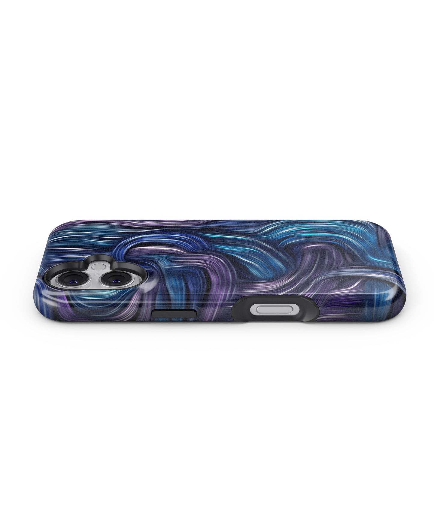 Blue and Purple Oil Paint MagSafe Bumper Case